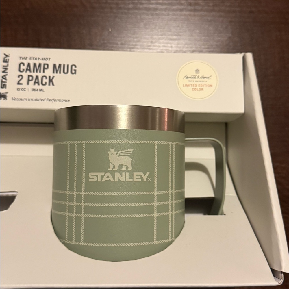 Stanley 12oz camp mug heart and hand with magnolia limited edition edition